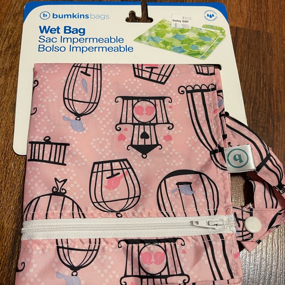 bumkins bags wet Bag pink new.